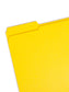 Reinforced Tab File Folders, 1/3-Cut Tab, Yellow Color, Letter Size, Set of 100, 086486129343