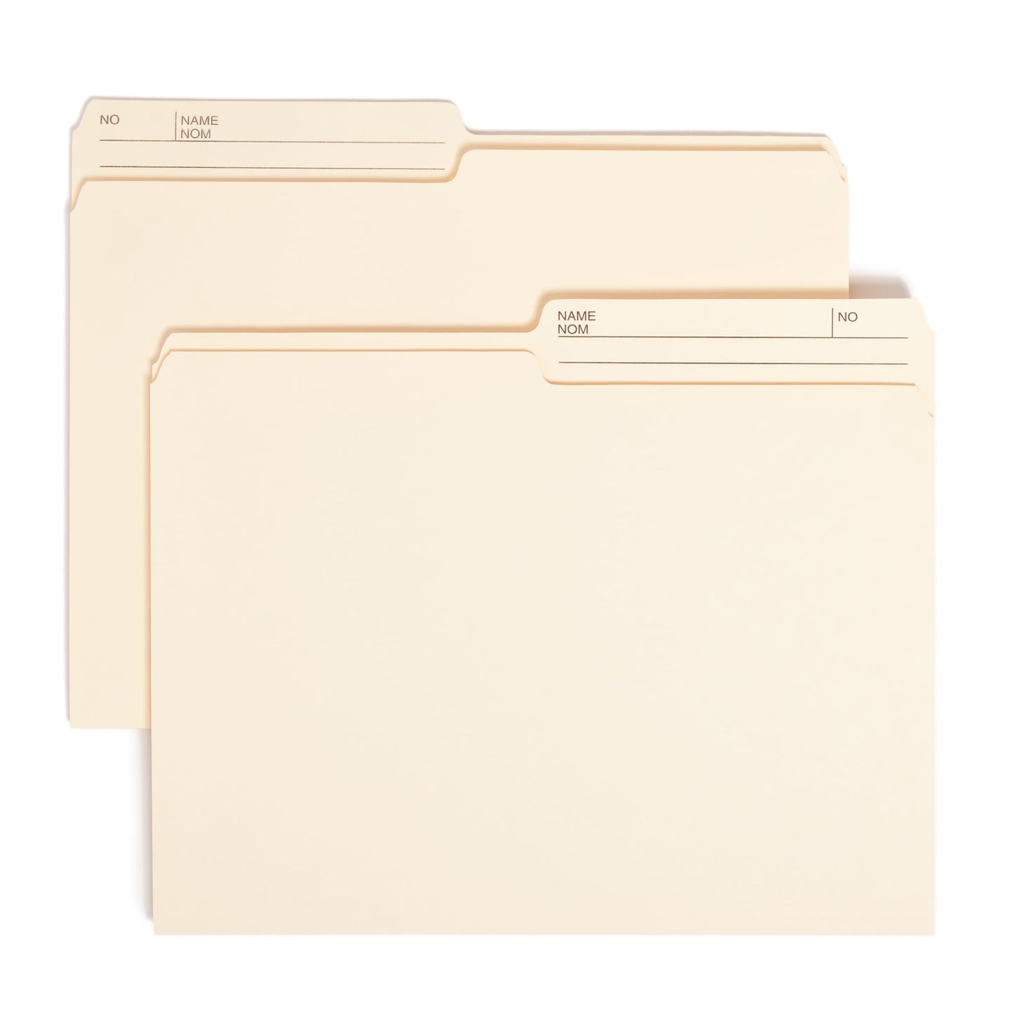 Reversible Printed Tab File Folders with Antimicrobial Product Protection, Manila Color, Letter Size, Set of 100, 086486103770