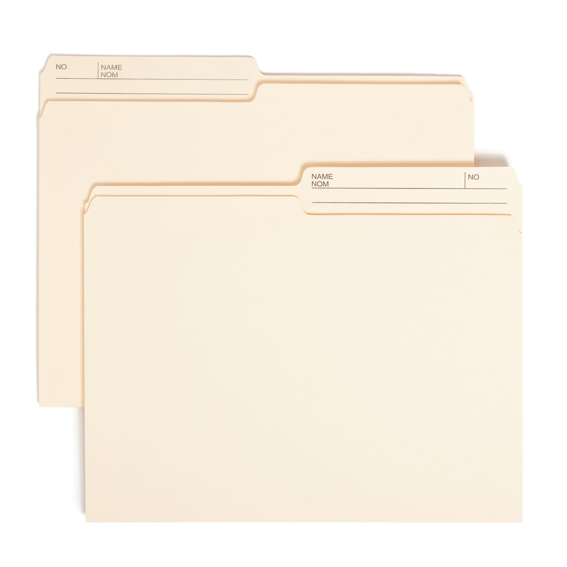 Reversible Printed Tab File Folders with Antimicrobial Product Protection, Manila Color, Letter Size, Set of 100, 086486103770