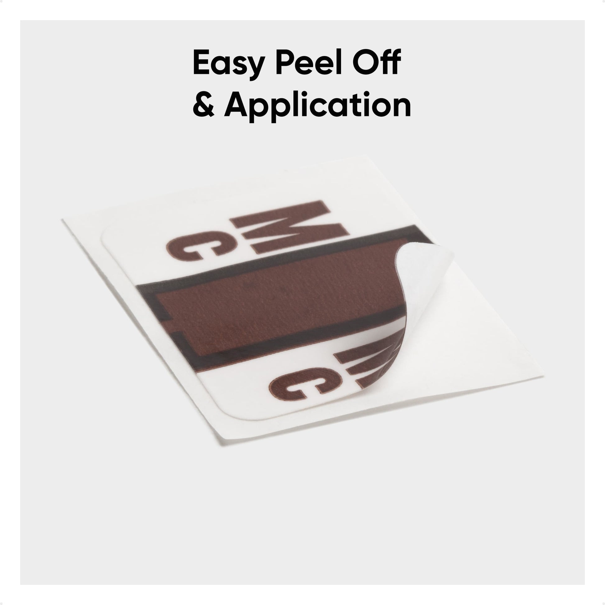 BCCR Bar Style Color-Coded Alphabetic Labels, A-Z Rolls, Brown Color, 1-1/4" X 1" Size, Set of 50, 086486670975