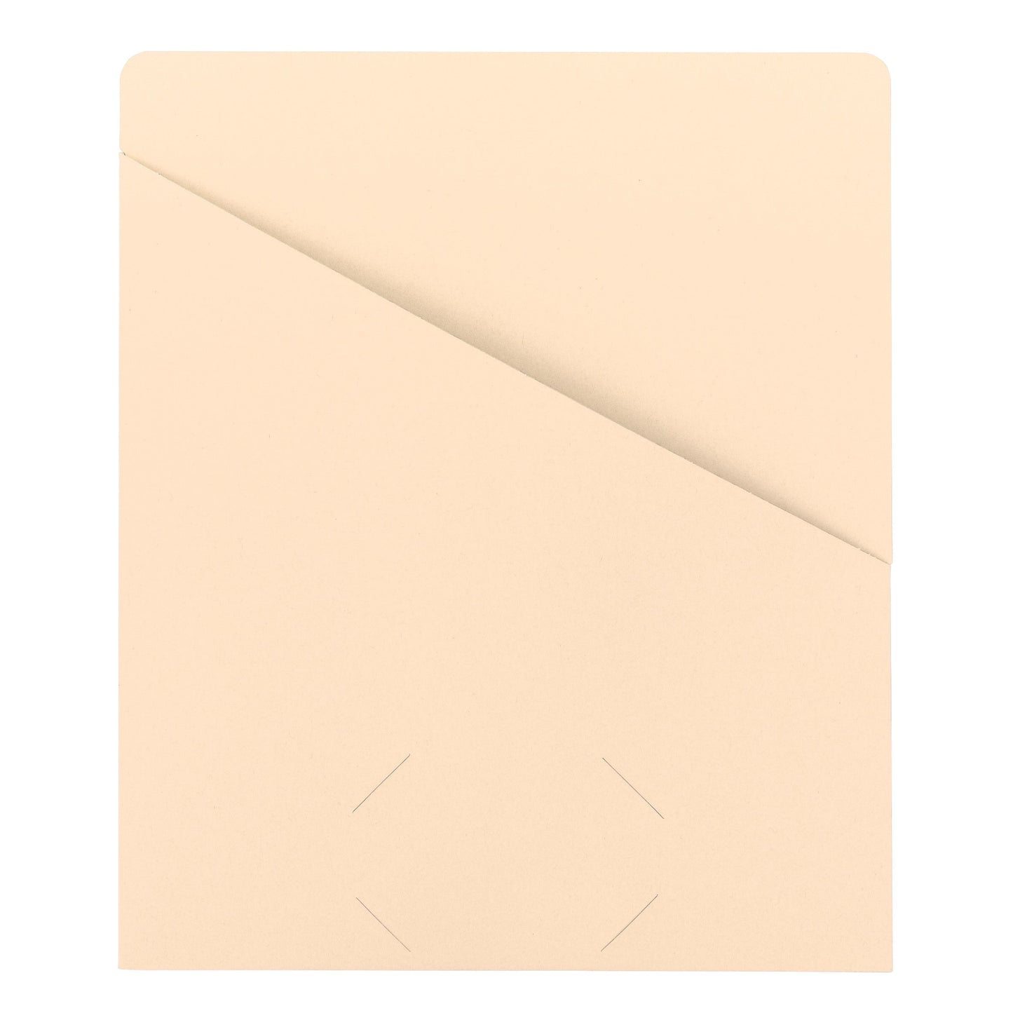 Organized Up® Slash Jackets, Flat-No Expansion, Manila Color, Letter Size, Set of 25, 086486754309