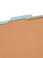 SafeSHIELD® Pressboard Classification File Folders, 2 Dividers, 2 inch Expansion, 2/5-Cut Tab, Blue Color, Letter Size, Set of 0, 30086486140301