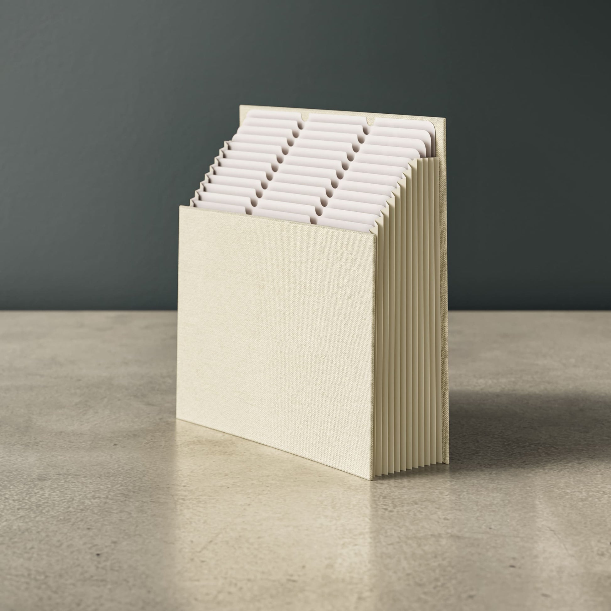 Expanding Stadium® File, 12 Pockets, Beige Color, 13.6" X 12.25" X 1.88" Size, Set of 1, 086486702263