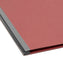 Pressboard Classification File Folders, 1 Divider, 2 inch Expansion, Red Color, Legal Size, Set of 0, 30086486187238
