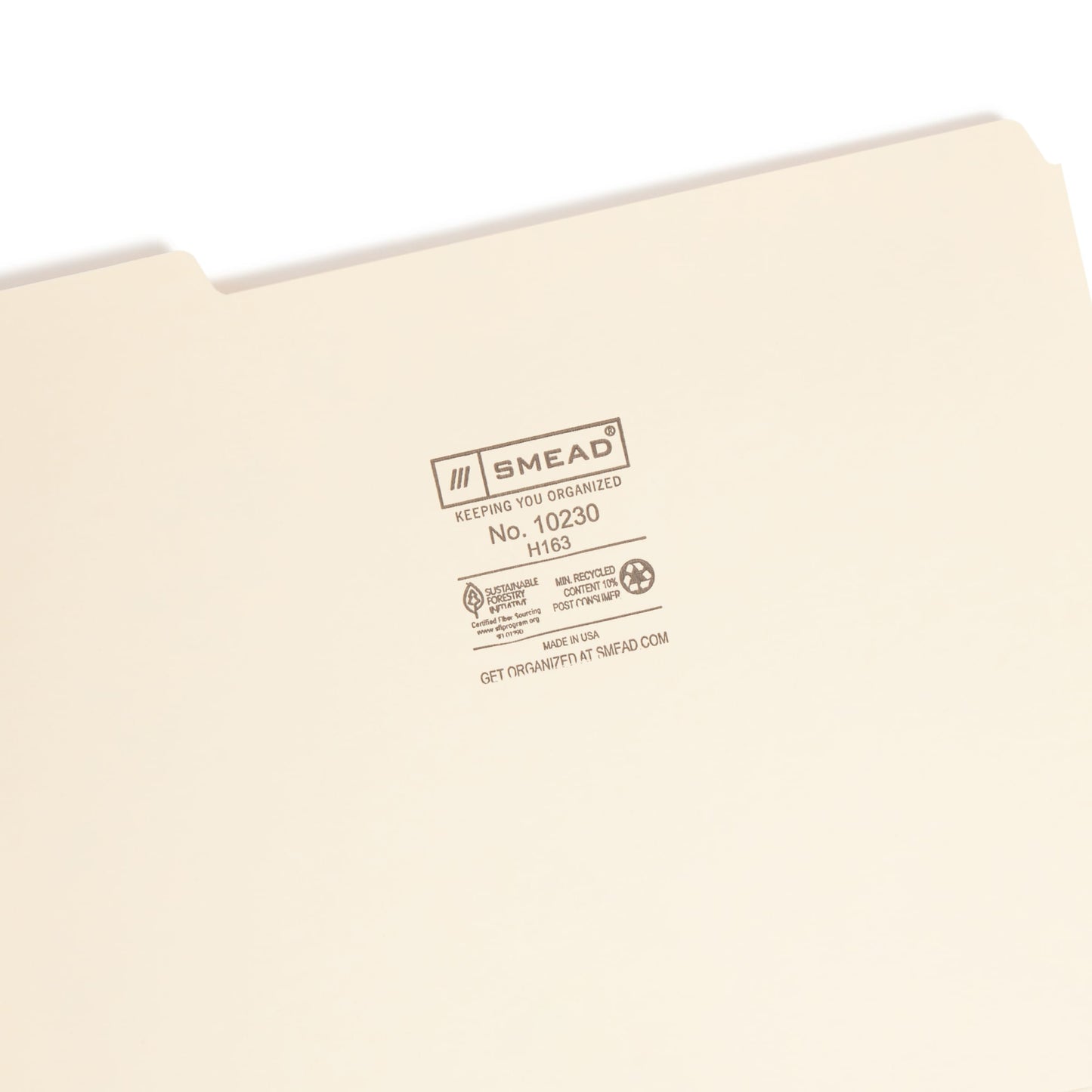 Interior File Folders, Manila Color, Letter Size, Set of 100, 086486102308