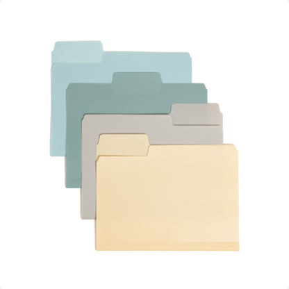 SuperTab® Poly File Folders, Assorted Twilight Color, Letter Size, Set of 20, 086486105217