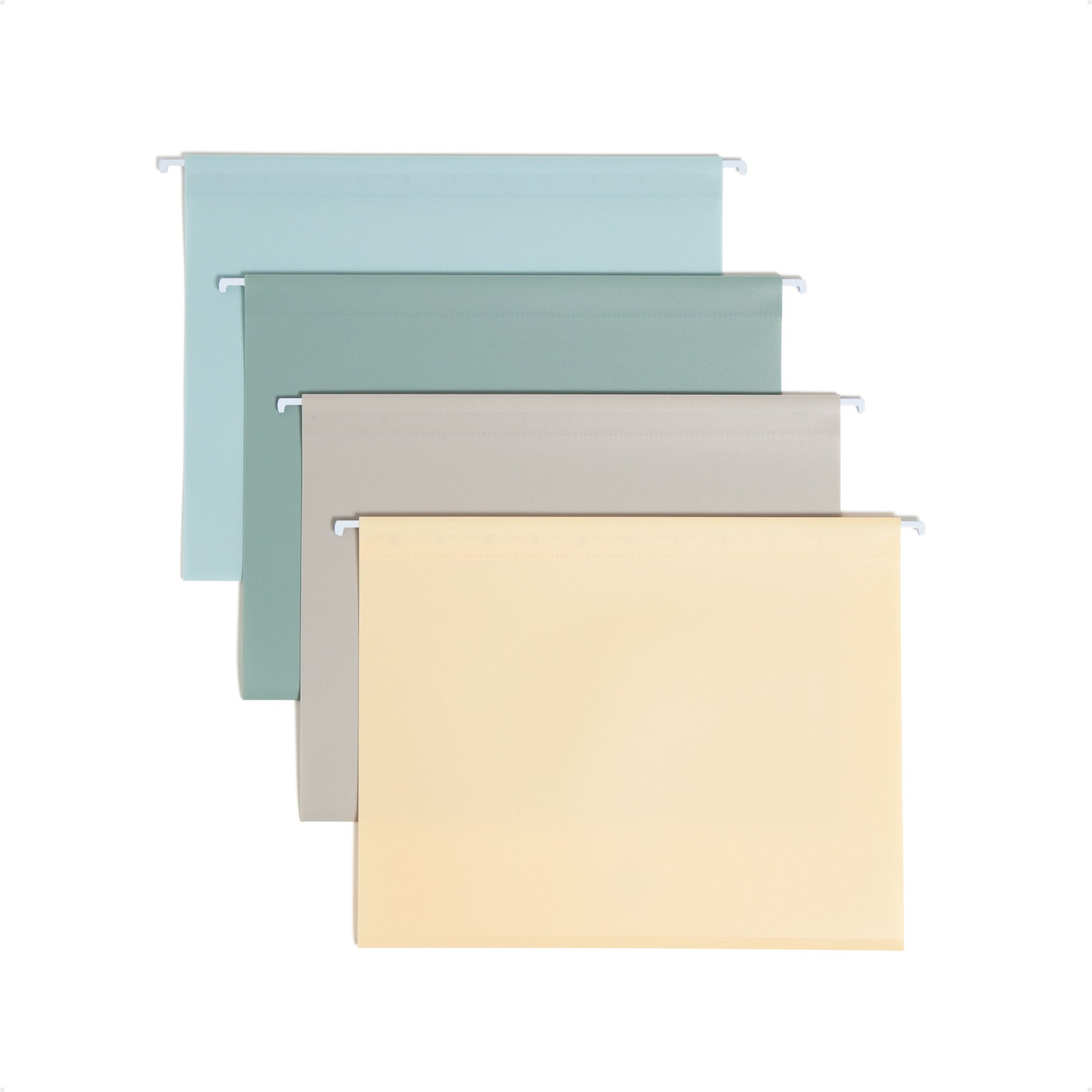 Poly Hanging File Folders, Assorted Twilight Color, Letter Size, Set of 12, 086486105224
