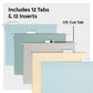 Poly Hanging File Folders, Assorted Twilight Color, Letter Size, Set of 12, 086486105224