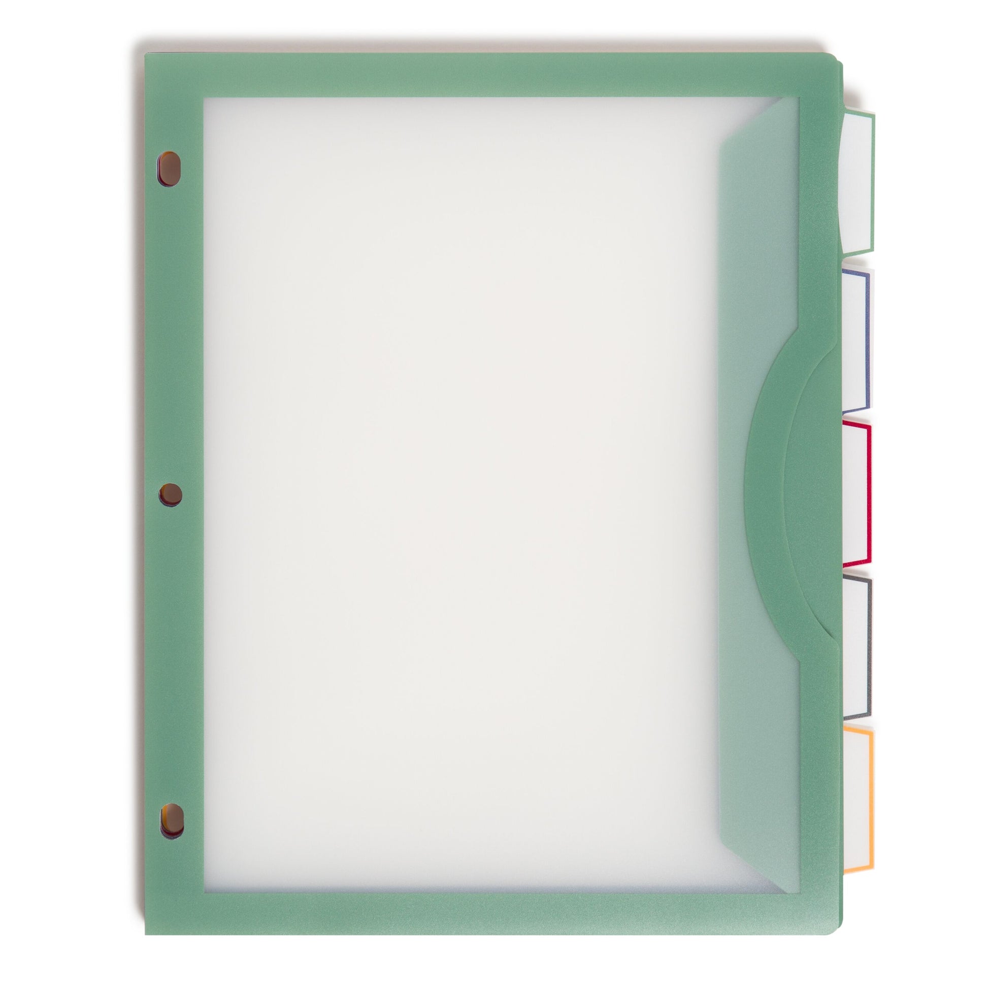 U Brands 5 Tab Dividers - Clear View, Set of 2, 843463161808