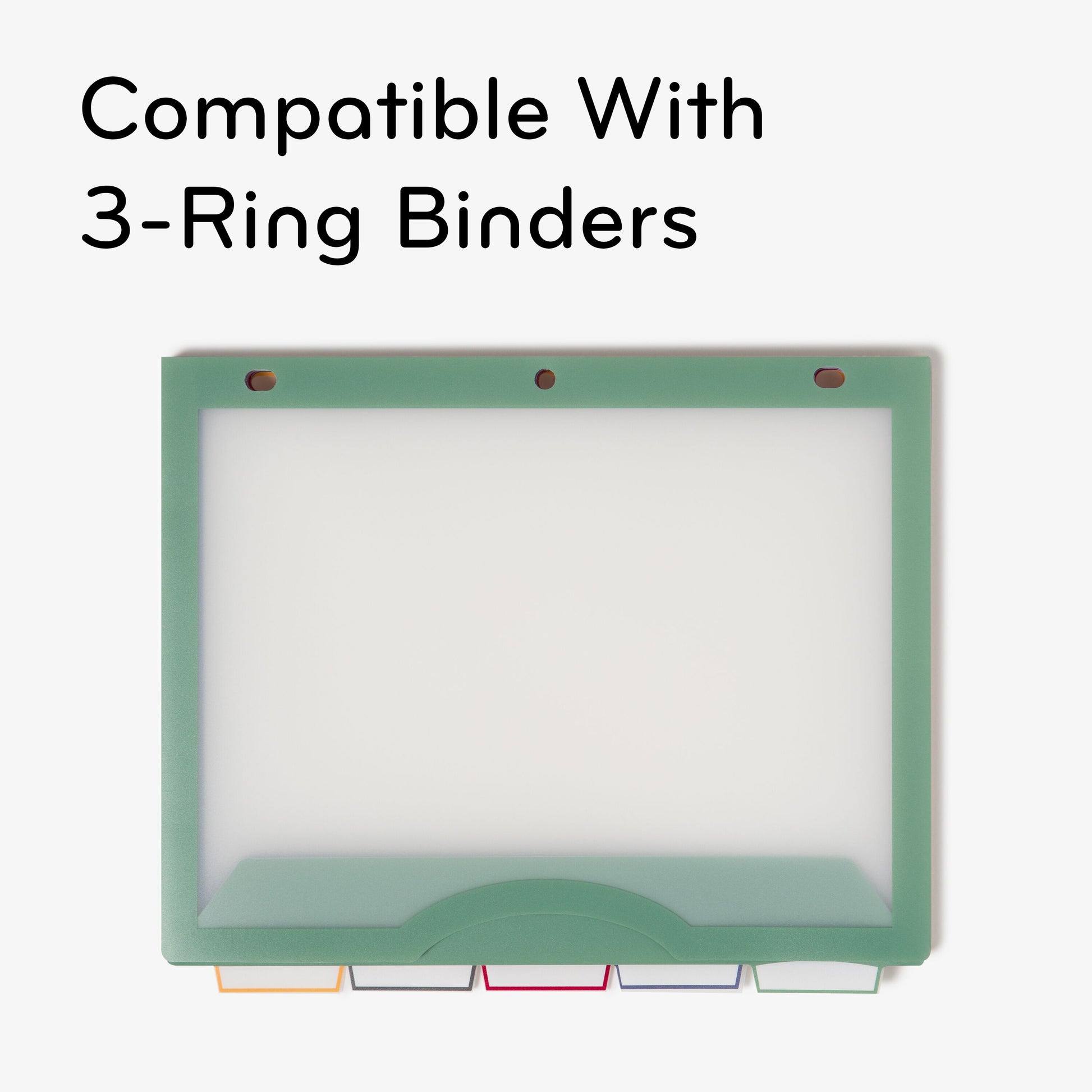 U Brands 5 Tab Dividers - Clear View, Set of 2, 843463161808