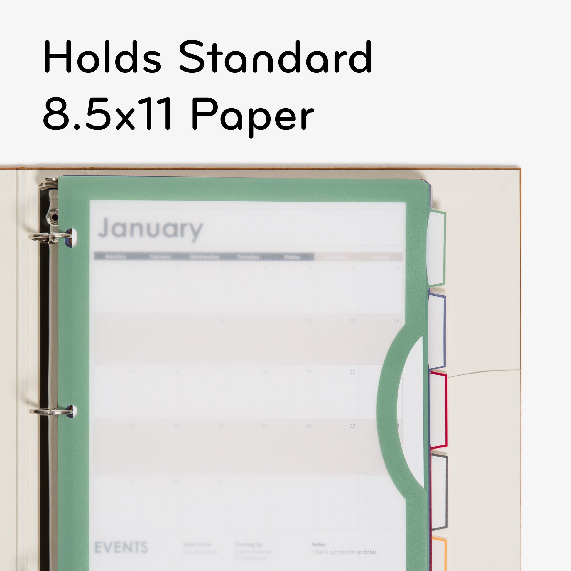 U Brands 5 Tab Dividers - Clear View, Set of 2, 843463161808