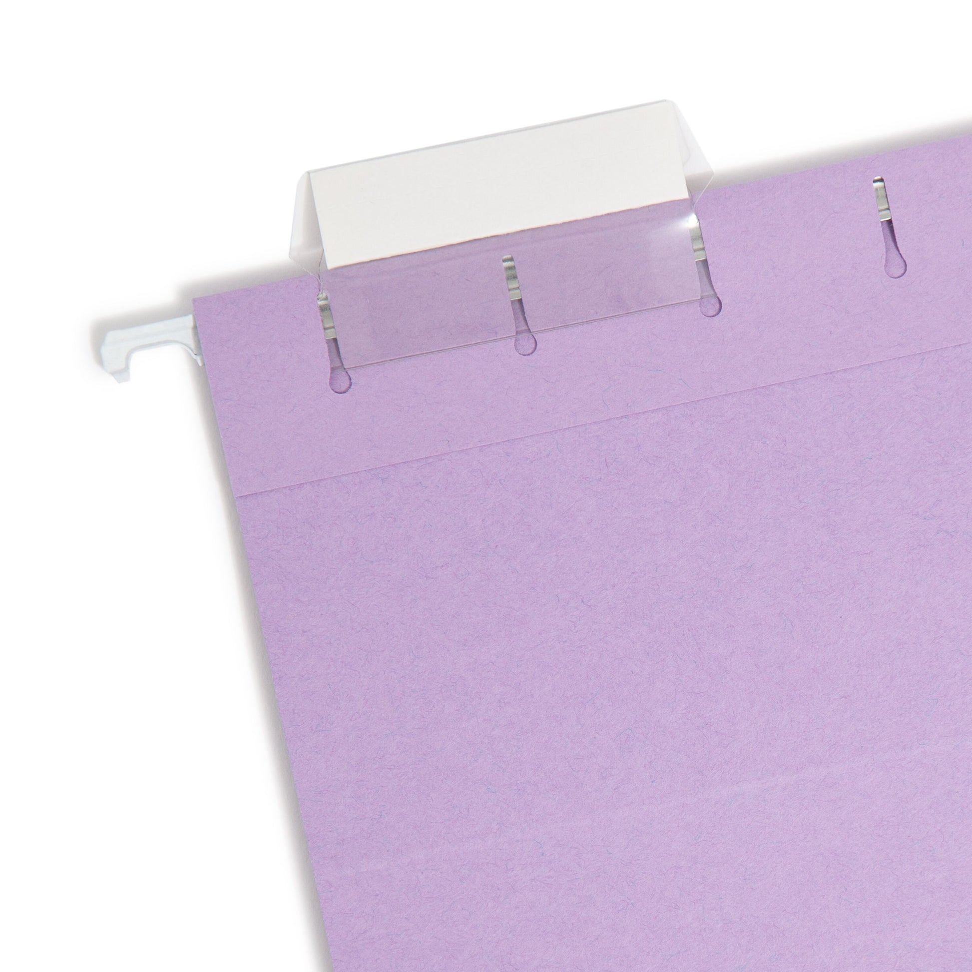 Standard Hanging File Folders with 1/5-Cut TabsStandard Hanging File Folders, 1/5 Cut, Lavender, Letter Size, Set of 50, 086486640640