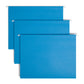 Standard Hanging File Folders with 1/5-Cut Tabs, Sky Blue Color, Letter Size, Set of 25, 086486640688