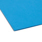 Standard Hanging File Folders with 1/5-Cut Tabs, Sky Blue Color, Letter Size, Set of 25, 086486640688
