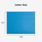 Standard Hanging File Folders with 1/5-Cut Tabs, Sky Blue Color, Letter Size, Set of 25, 086486640688