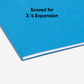Standard Hanging File Folders with 1/5-Cut Tabs, Sky Blue Color, Letter Size, Set of 25, 086486640688