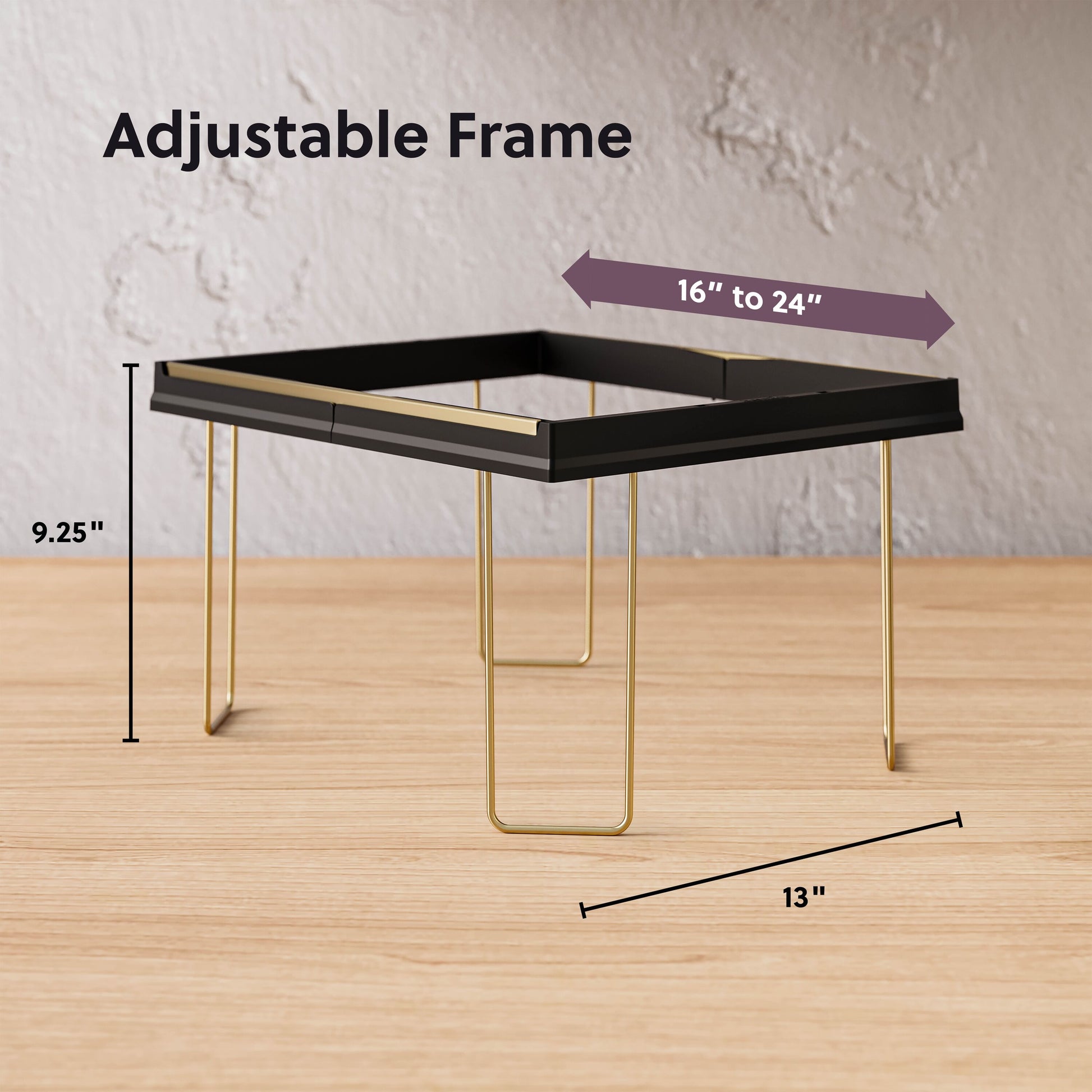 Adjustable Hanging File Folder Frame, Black Color, Letter Size, Set of 1, 086486648530