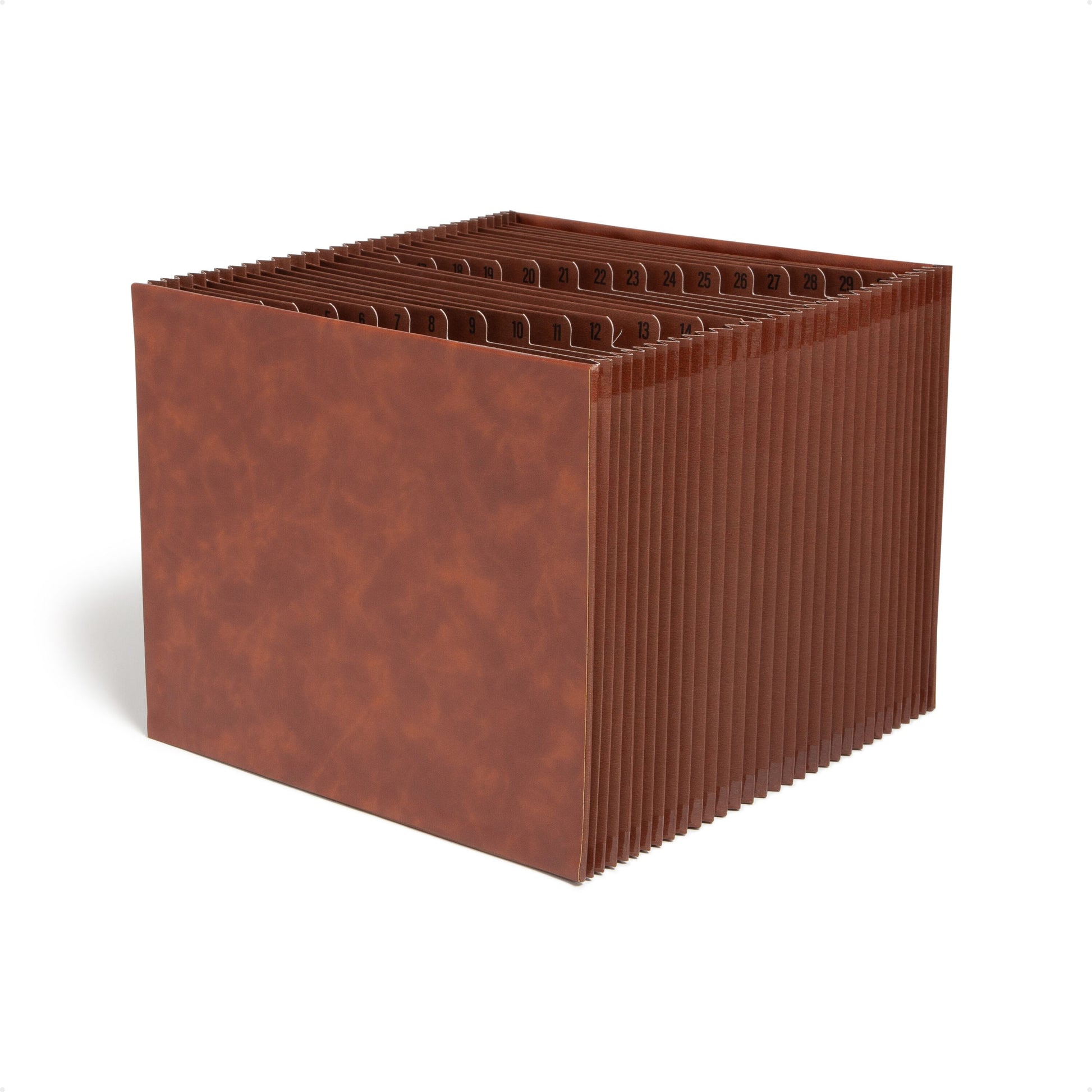 TUFF® Vegan Leather Expanding Files, Redrope Color, Letter Size, Set of 1, 086486737869