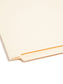 Shelf-Master® Reinforced End Tab Fastener File Folders with Antimicrobial Product Protection, Straight-Cut Tab, 1 Fastener, Manila Color, Letter Size, Set of 50, 086486341134