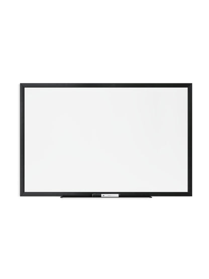 Metal Frame Dry Erase Board, Black, White, 23" x 35", 3 x 2, White, 23" X 35" Size, Set of 1, 817894028955