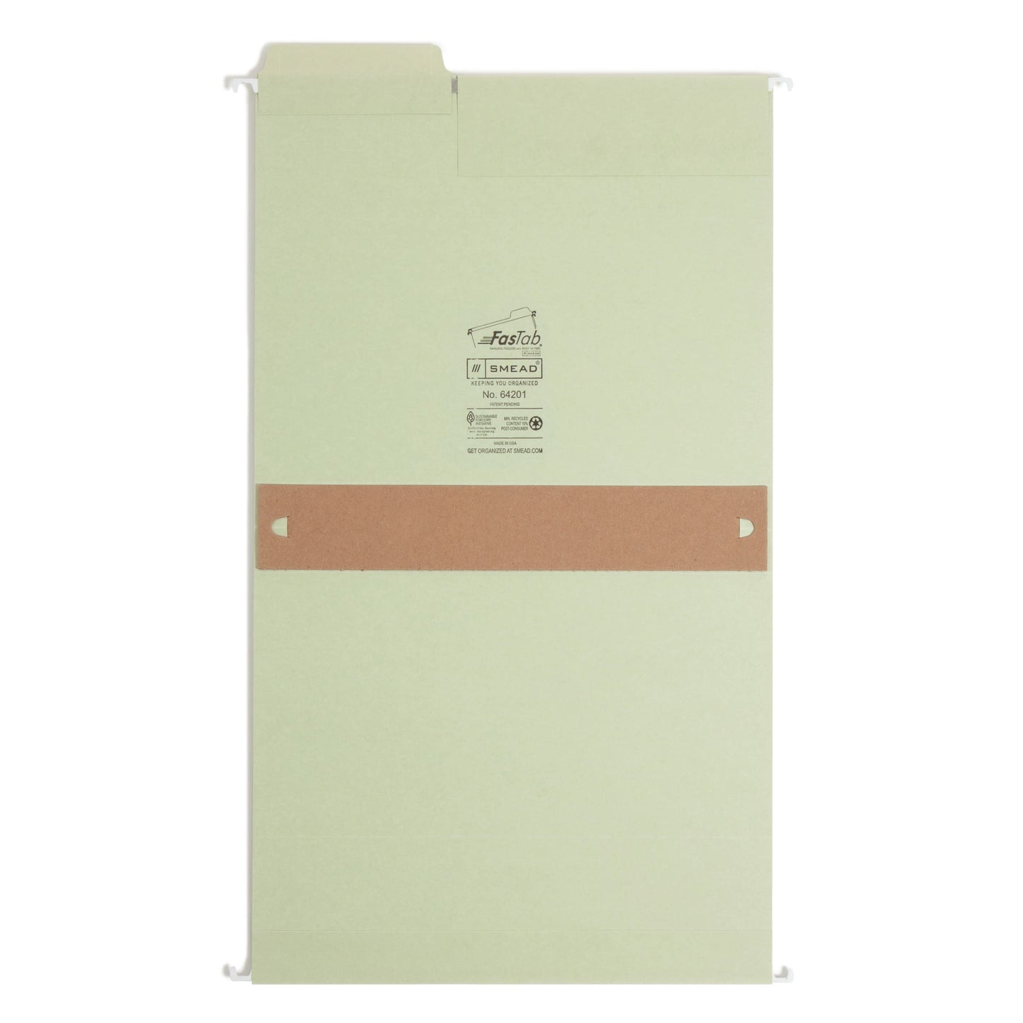 FasTab® Hanging Box Bottom File Folders, Moss Green Color, Letter Size, Set of 20, 086486642019