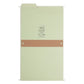 FasTab® Hanging Box Bottom File Folders, Moss Green Color, Letter Size, Set of 20, 086486642019