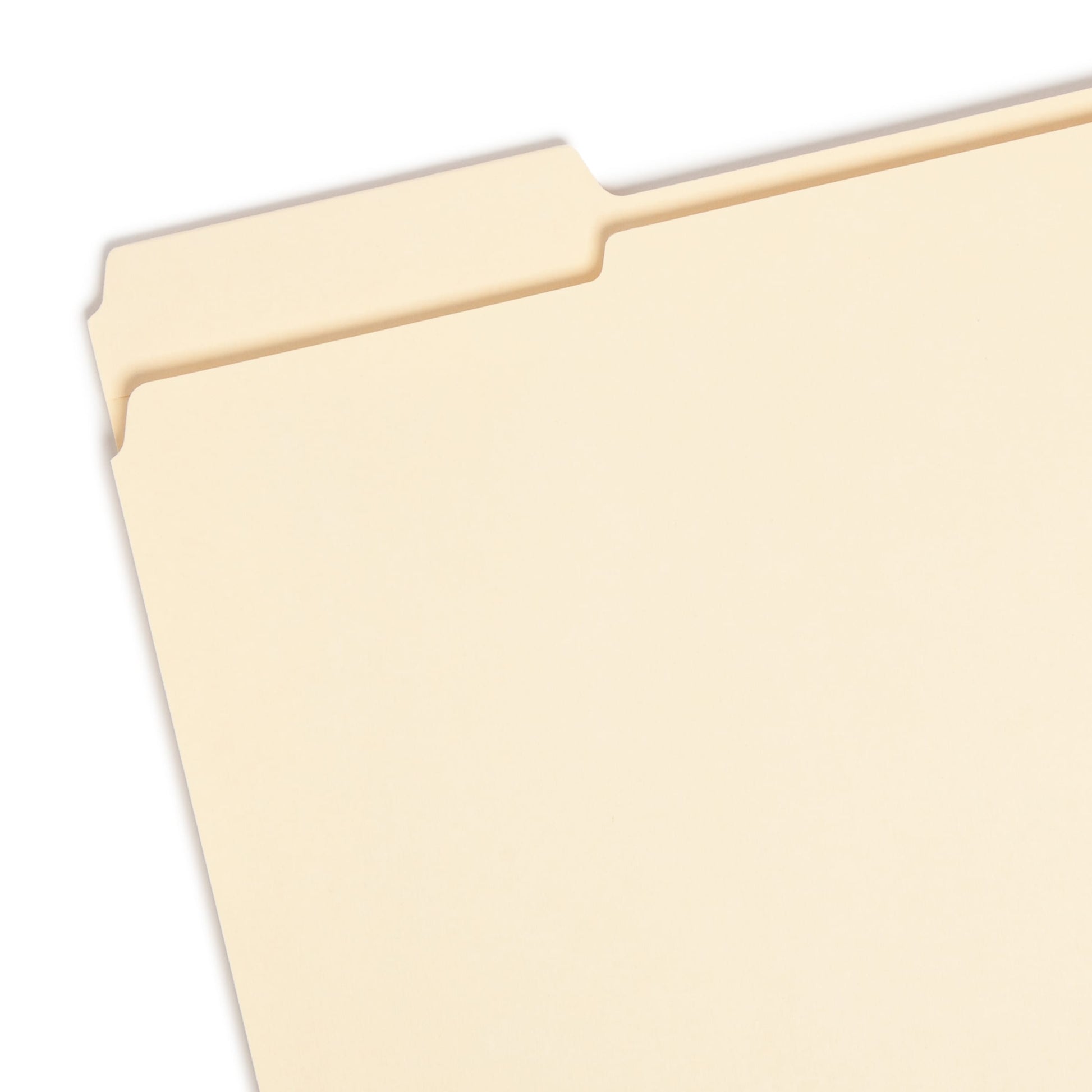 100% Recycled Reinforced Tab Fastener File Folders, Manila Color, Letter Size, Set of 100, 086486103473