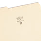 100% Recycled Reinforced Tab Fastener File Folders, Manila Color, Letter Size, Set of 100, 086486103473