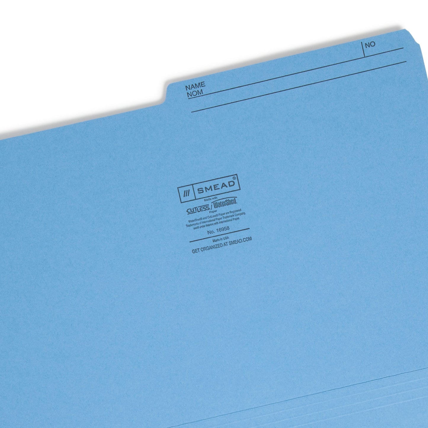 WaterShed®/CutLess® Reversible Printed Tab File Folders, Assorted Colors Color, Legal Size, Set of 100, 086486169585