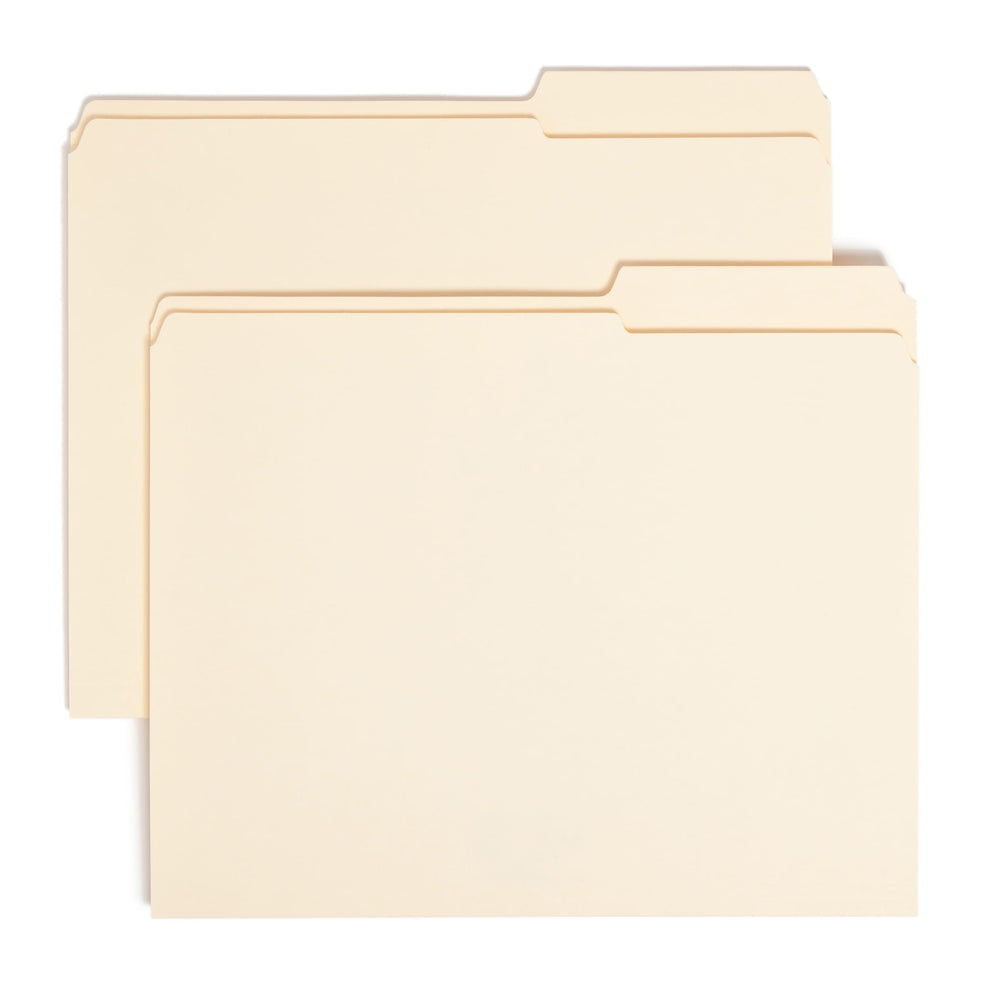 Reinforced Tab File Folders, 2/5-Cut Guide Height Right Tab