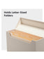 Flip Top Box, Beige Color, 13" X 9.4" X 3.7" Size, Set of 1, 086486702324