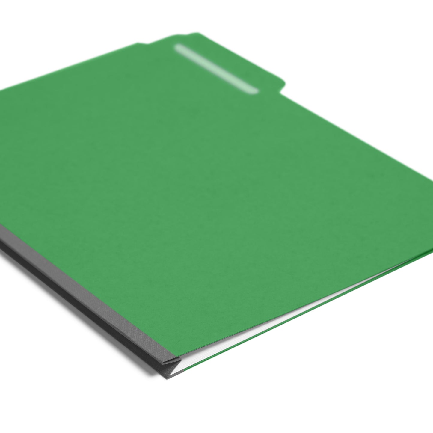 Pressboard File Folder, 1 inch Expansion, 1/3-Cut Tab, Green Color, Letter Size, Set of 25, 086486215466