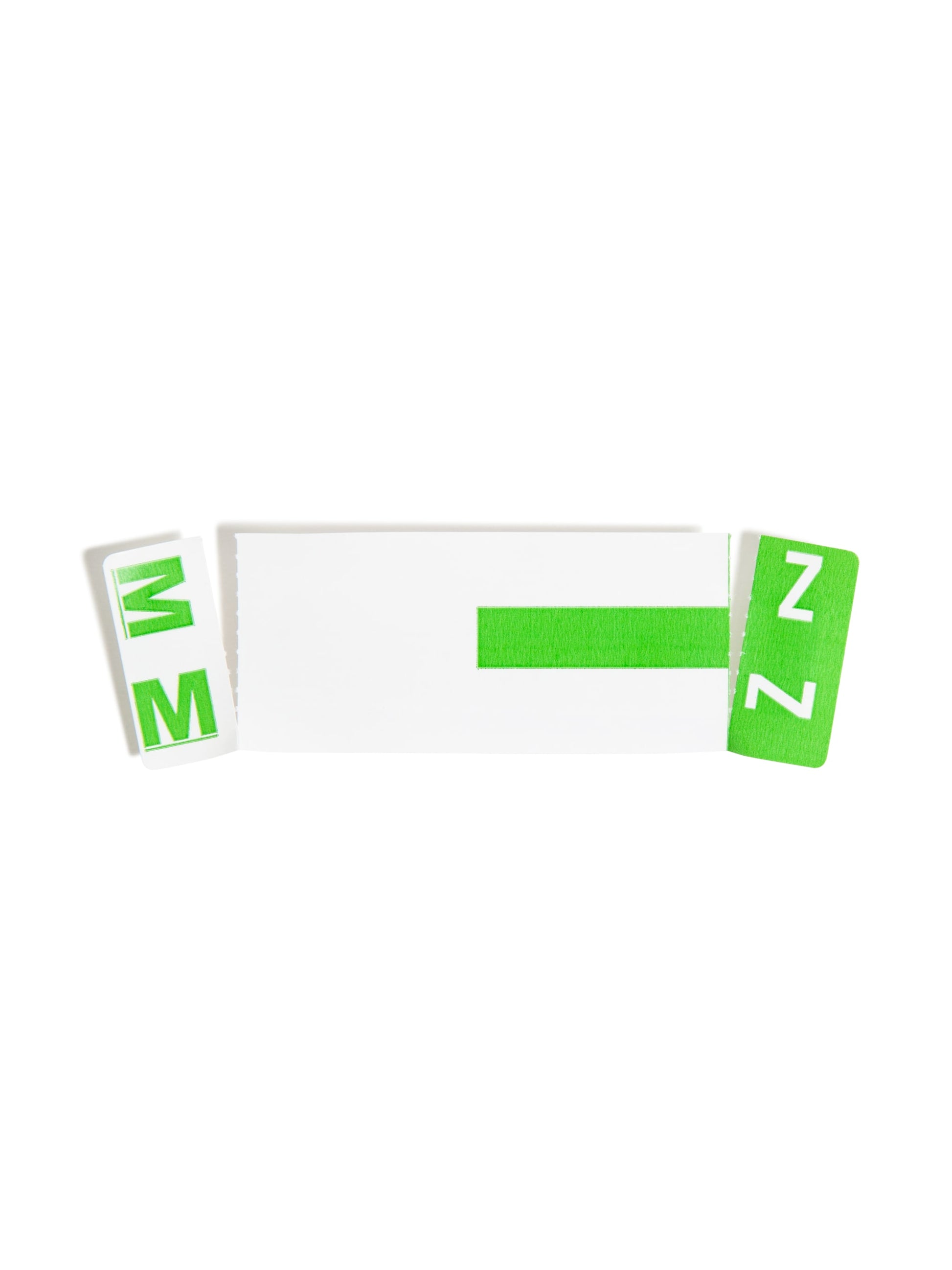 AlphaZ® NCC Color-Coded Name Labels - Sheets, Light Green Color, 3-5/8" X 1-5/32" Size, Set of 1, 086486671644