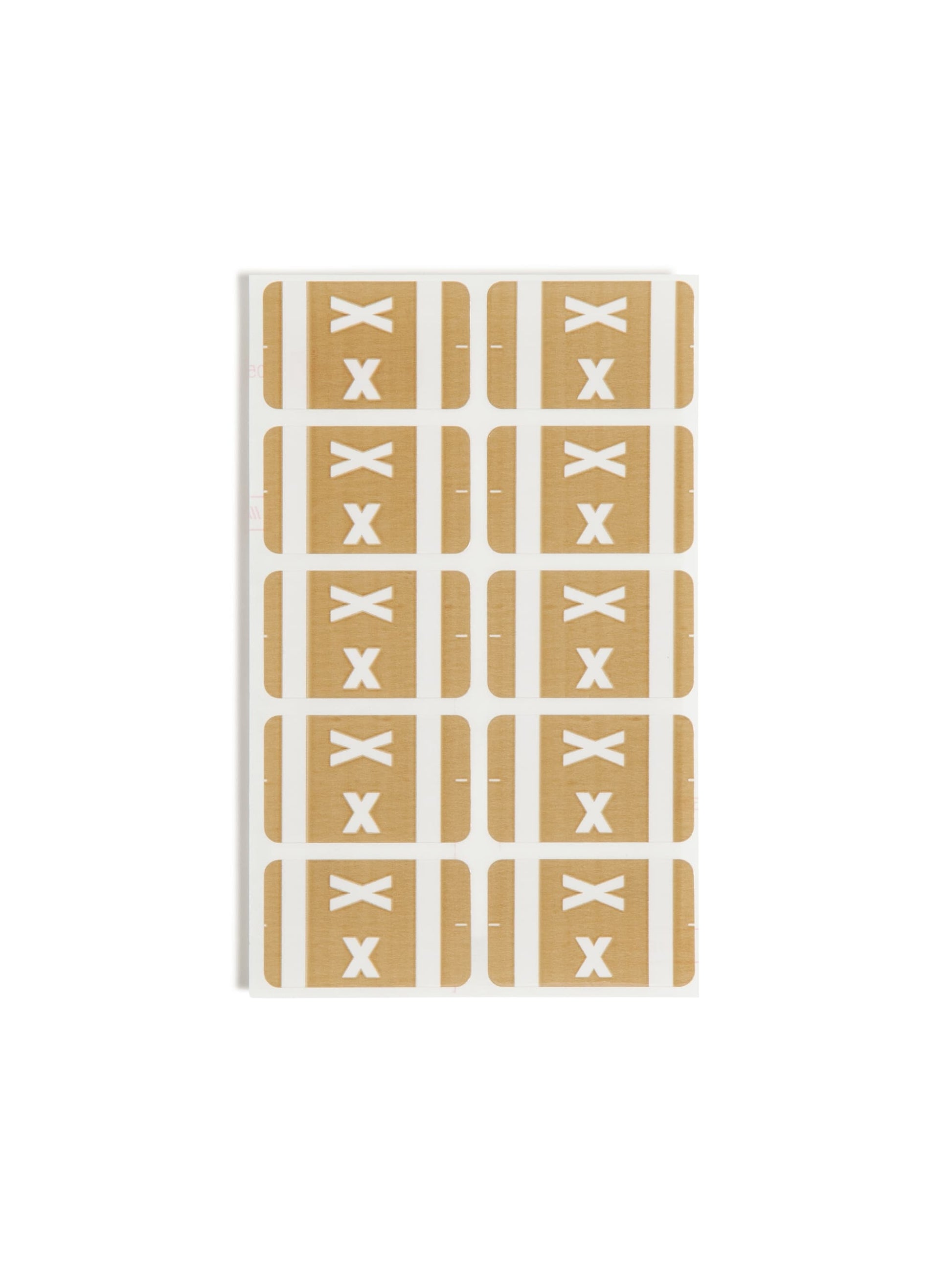 AlphaZ® ACCS Color Coded Alphabetic Labels - Sheets, Light Brown Color, 1" X 1-5/8" Size, Set of 100, 086486671941