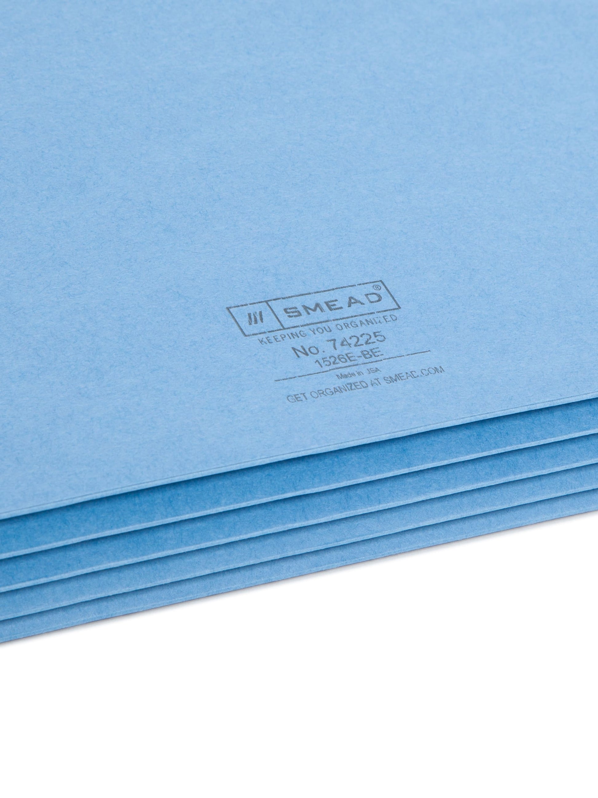 File Pockets, 3-1/2 inch Expansion, Straight-Cut Tab, Blue Color, Legal Size, Set of 25, 30086486742253