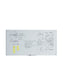 Frameless Glass Magnetic Dry Erase Board, White, 70" x 35", 6 x 3, White, 70" X 35" Size, Set of 1, 817894023004