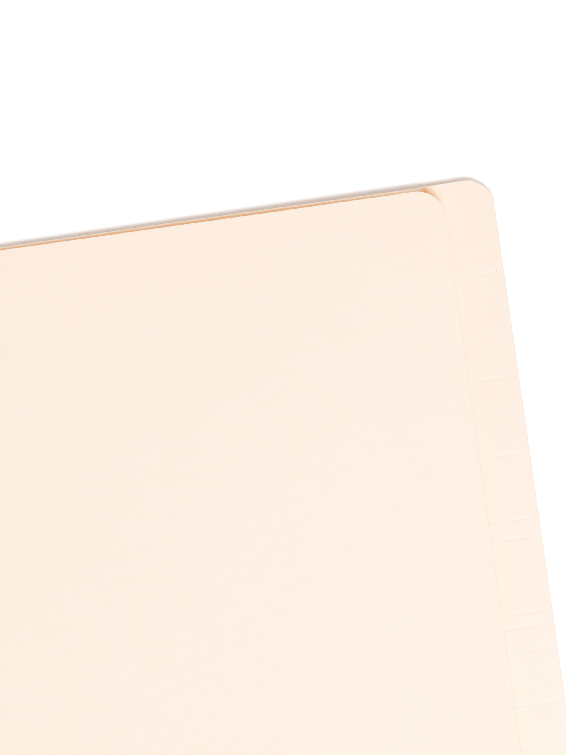 End Tab Classification File Folders, Straight-Cut Tab, 2 inch Expansion, 2 Dividers, Manila Color, Letter Size, Set of 10, 30086486268357