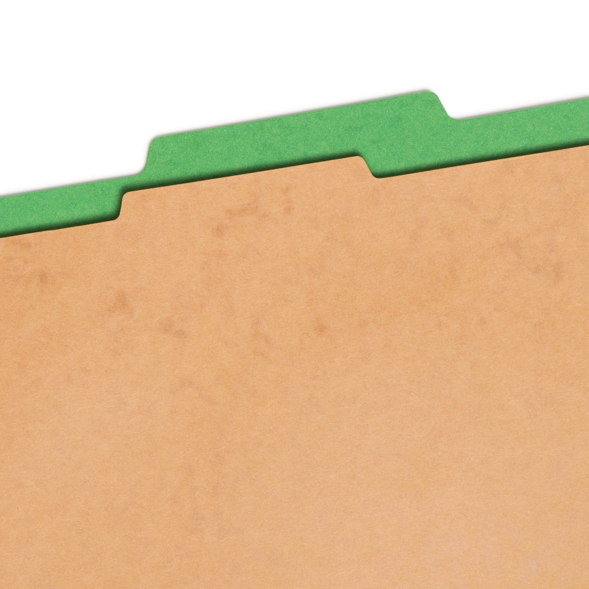 Pressboard Classification File Folders, 2 Dividers, 2 inch Expansion, Green Color, Letter Size, Set of 5, 086486140577