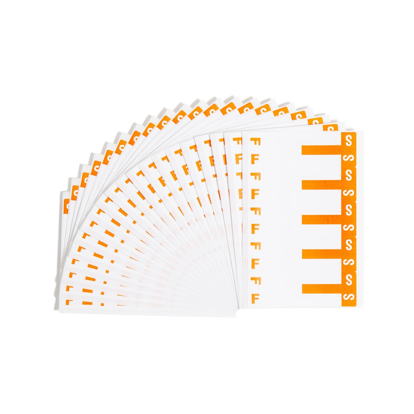 AlphaZ® NCC Color-Coded Name Labels - Sheets, Orange Color, 3-5/8" X 1-5/32" Size, Set of 100, 086486671576