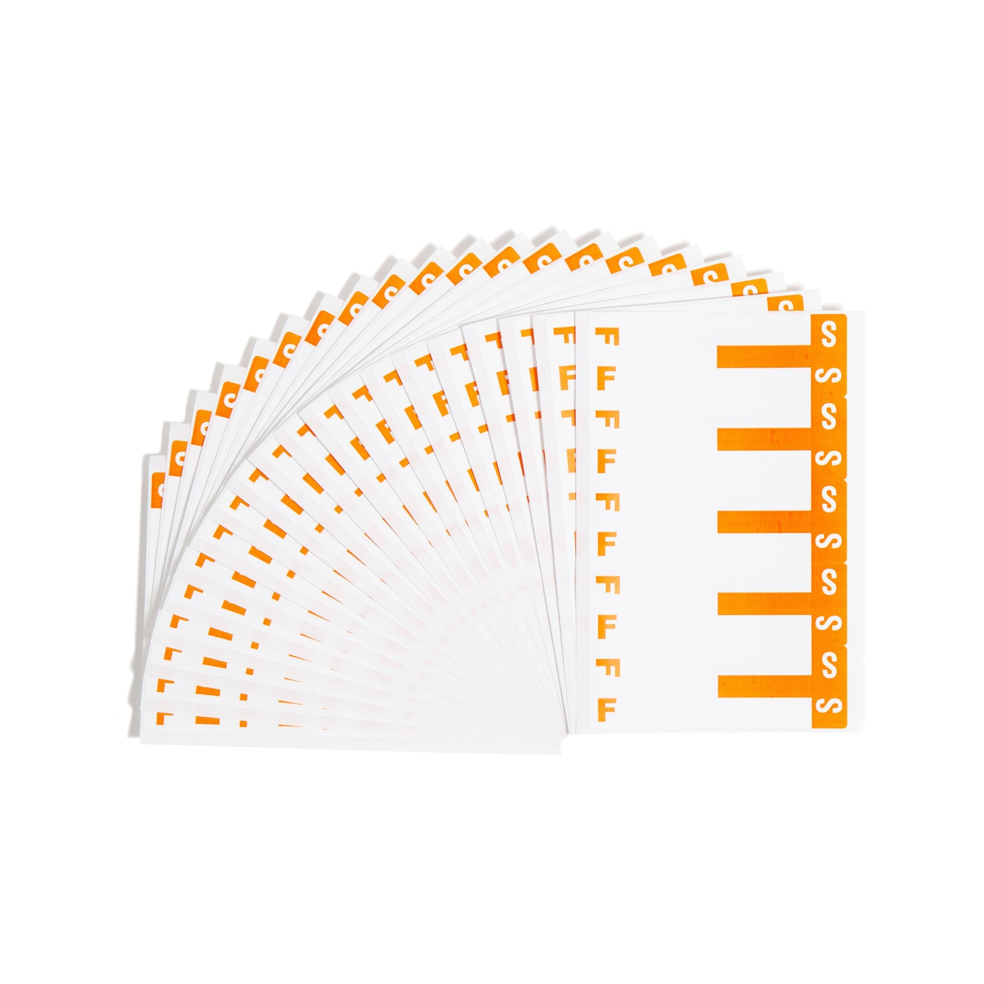 AlphaZ® NCC Color-Coded Name Labels - Sheets, Orange Color, 3-5/8" X 1-5/32" Size, Set of 100, 086486671576