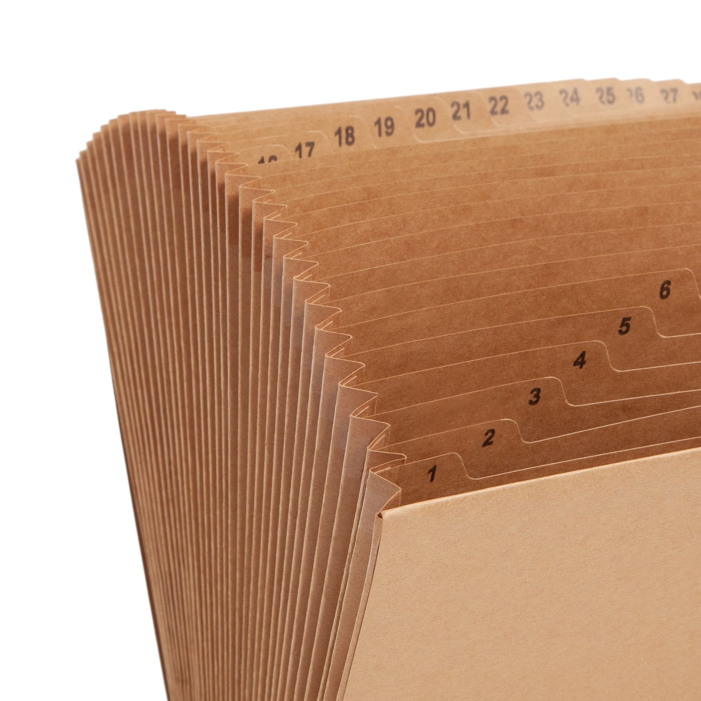 Expanding Files, 31 Pockets, Daily 1-31, Kraft Color, Letter Size, Set of 1, 086486701686