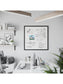 MDF Frame Dry Erase Board, Black, White, 35" x 35", 3 x 3, White, 35" X 35" Size, Set of 1, 817894028924