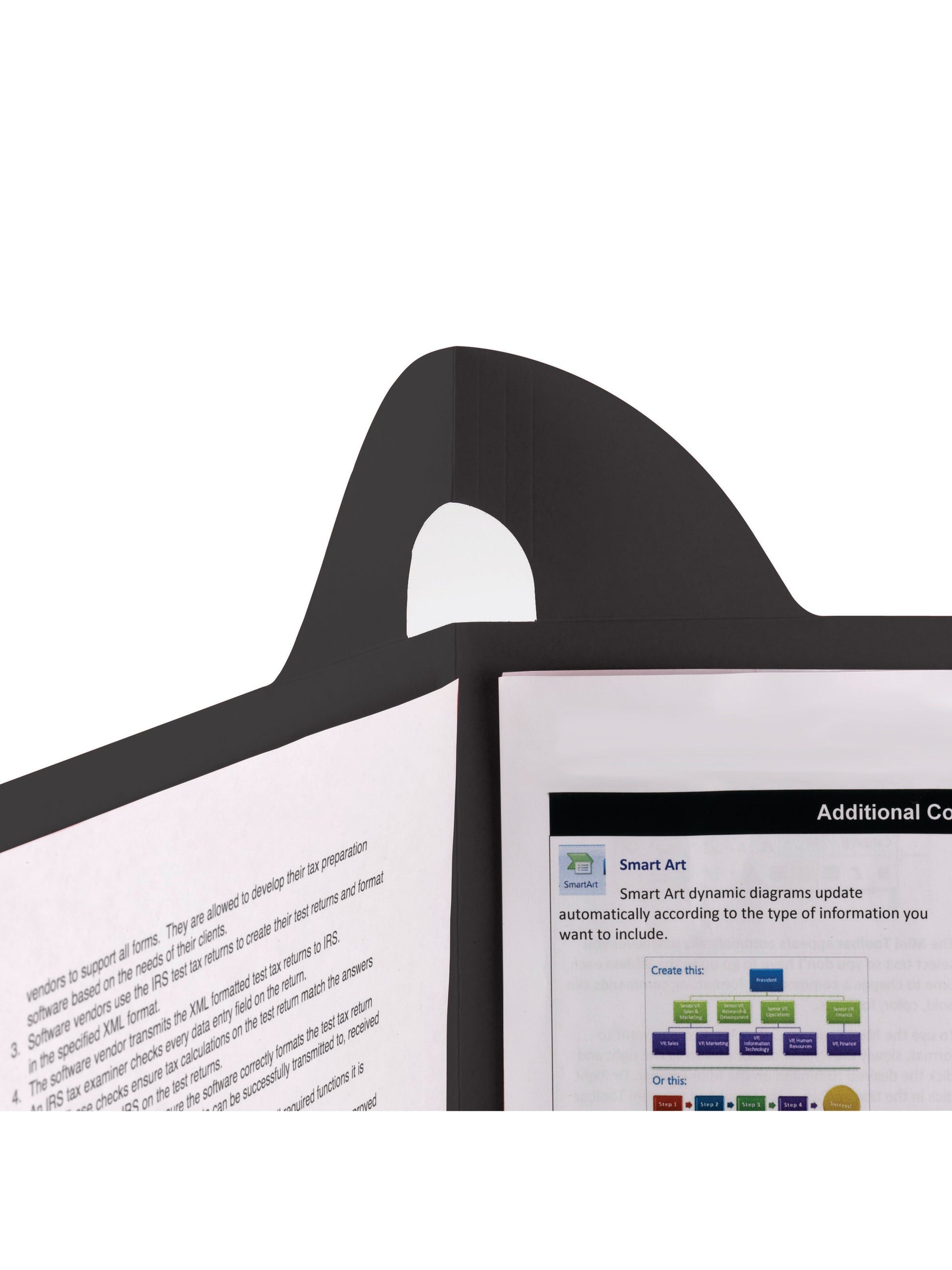 Lockit® Two-Pocket Folders, Black Color, Letter Size, Set of 25, 30086486879812