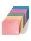 U-Eco Poly File Jacket, U-Eco, Straight Cut, 1" Expansion, 1 Pockets, Assorted Colors, Assorted Colors, Set of 10, 843463165950