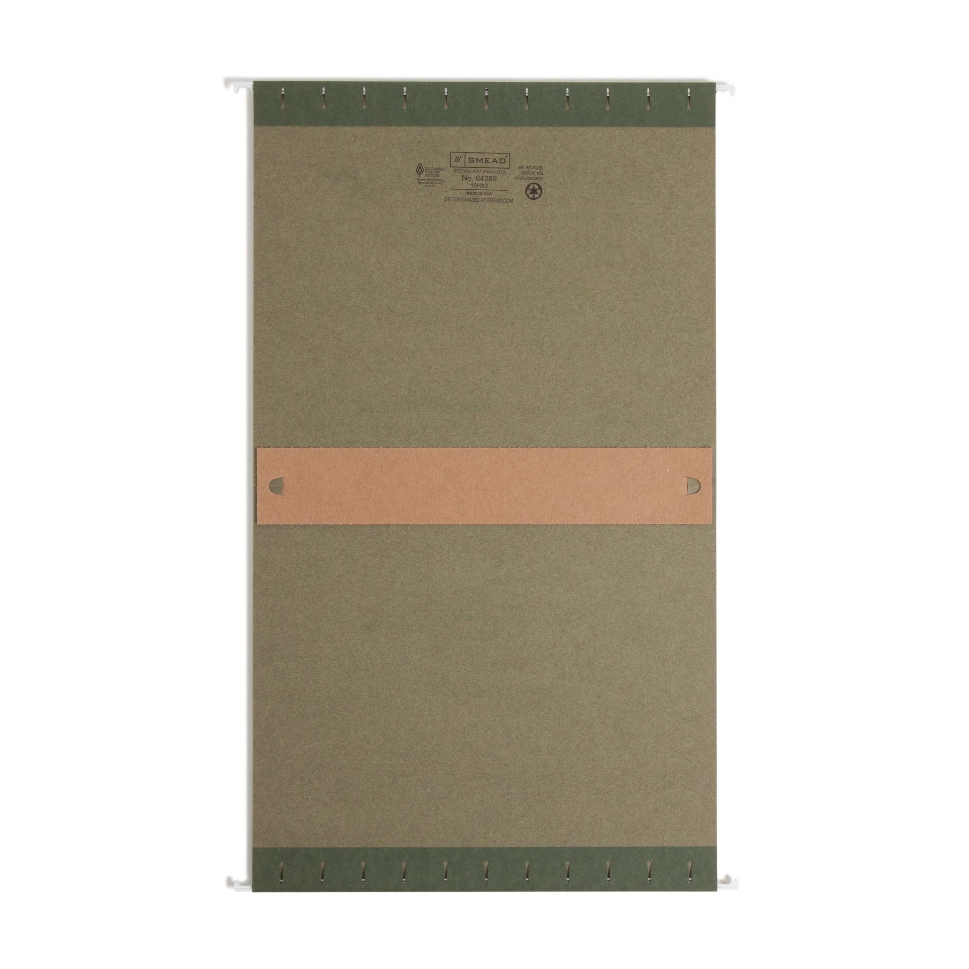 Hanging Box Bottom File Folders, 2 inch Expansion, Standard Green Color, Letter Size, Set of 25, 086486642590