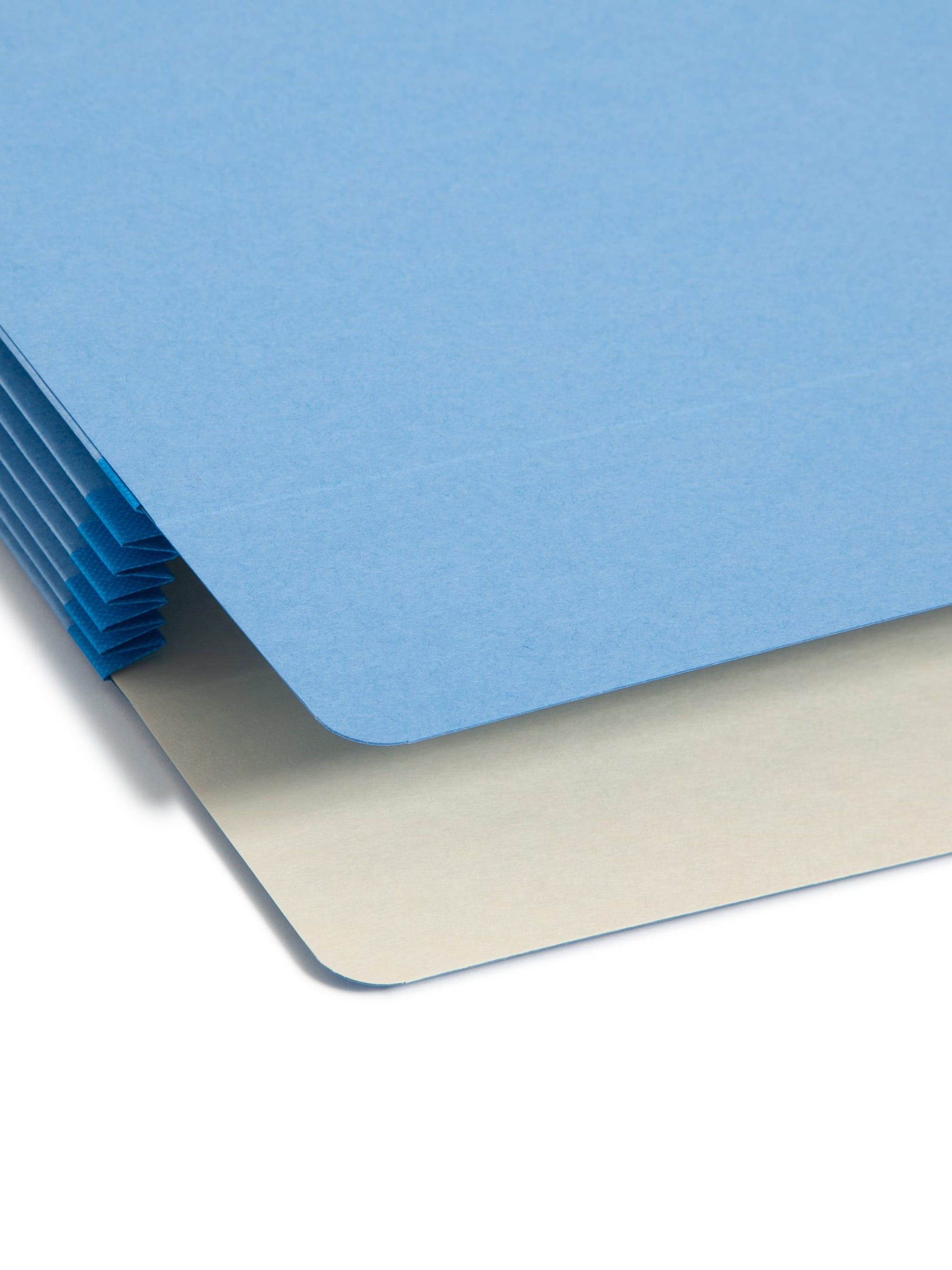 File Pockets, 5-1/4 inch Expansion, Straight-Cut Tab, Blue Color, Legal Size, Set of 10, 30086486742352