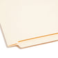 Shelf-Master® Reinforced End Tab File Folders, Straight-Cut Tab, 9 inch Front, Manila Color, Letter Size, Set of 100, 086486241090