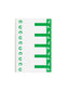 AlphaZ® NCC Color-Coded Name Labels - Sheets, Dark Green Color, 3-5/8" X 1-5/32" Size, Set of 1, 086486671545