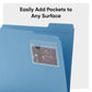 Self-Adhesive Poly Pockets, Clear Color, 2" X 3" Size, Set of 100, 086486681230