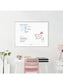 Metal Frame Melamine Dry Erase Board, Silver, White, 47" x 35", 4 x 3, White, 47" X 35" Size, Set of 1, 812296020323